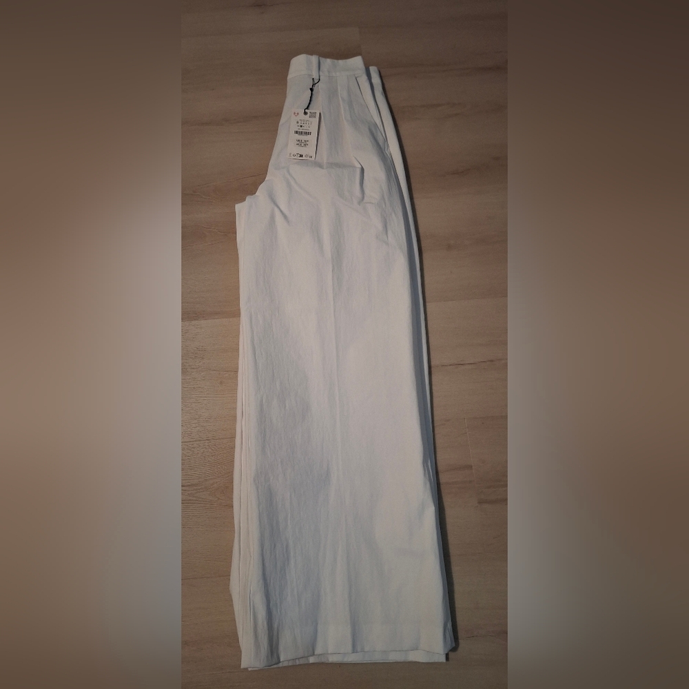 Zara White Wide Leg Pants - Clean Minimal Style